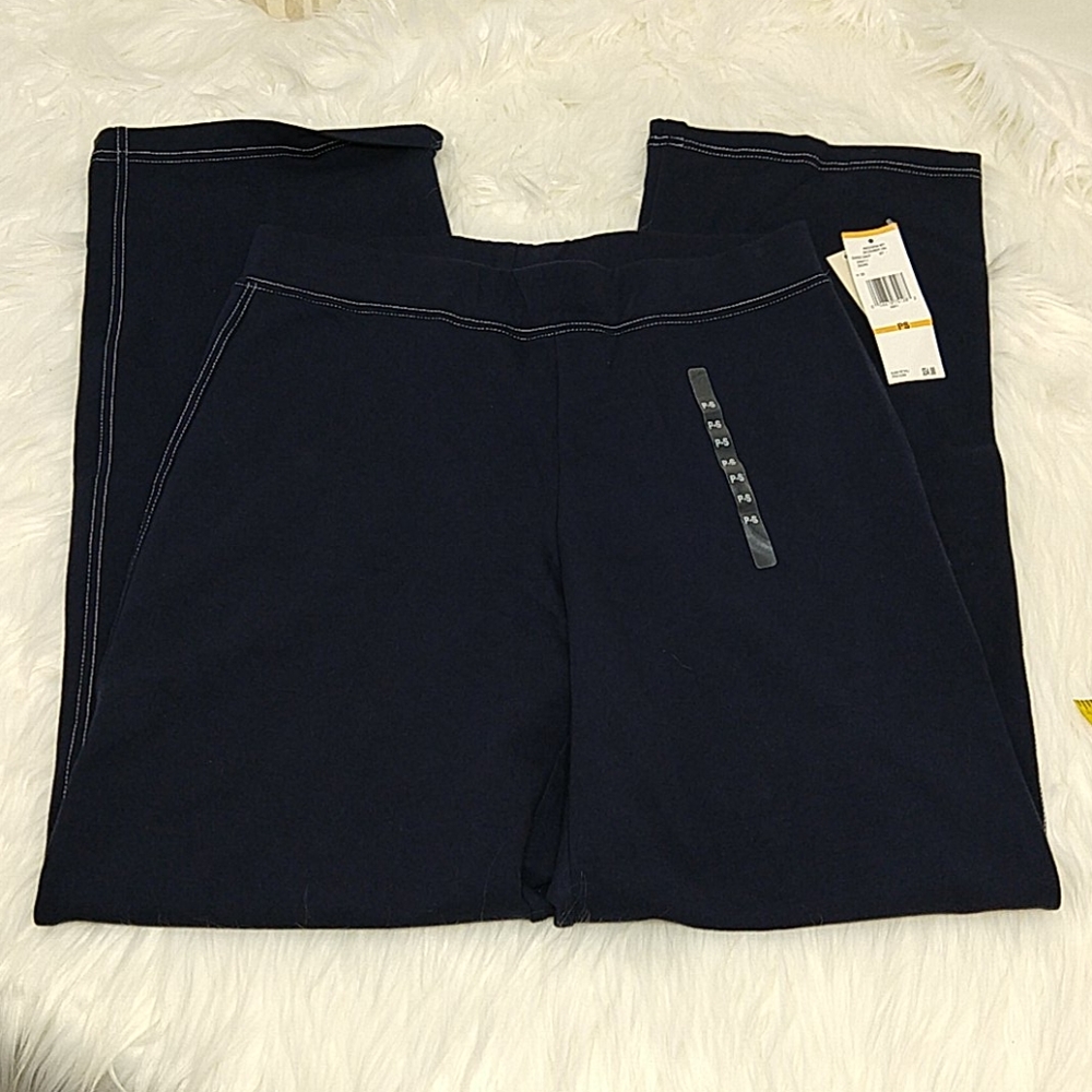 Jones New York Navy Sports Stretch Pants sz PS